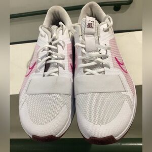 Nike Women’s White & Pink Training Sneakers with Strap
